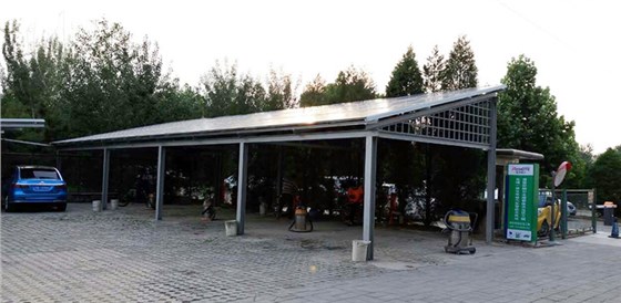 區(qū)城府光伏車棚充電站